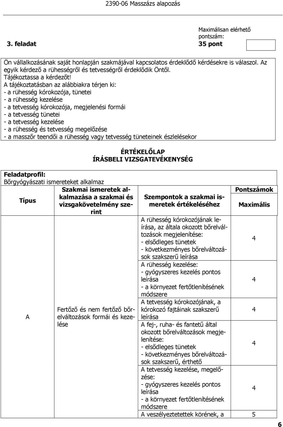 tájékoztatásban az alábbiakra térjen ki: - a rühesség kórokozója, tünetei - a rühesség kezelése - a tetvesség kórokozója, megjelenési formái - a tetvesség tünetei - a tetvesség kezelése - a rühesség