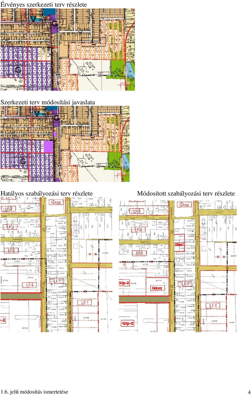 szabályozási terv részlete 1.6.