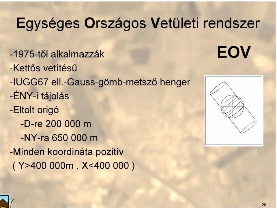 -gauss-gömb-metsző henger -ÉNY-i tájolás -Eltolt origó