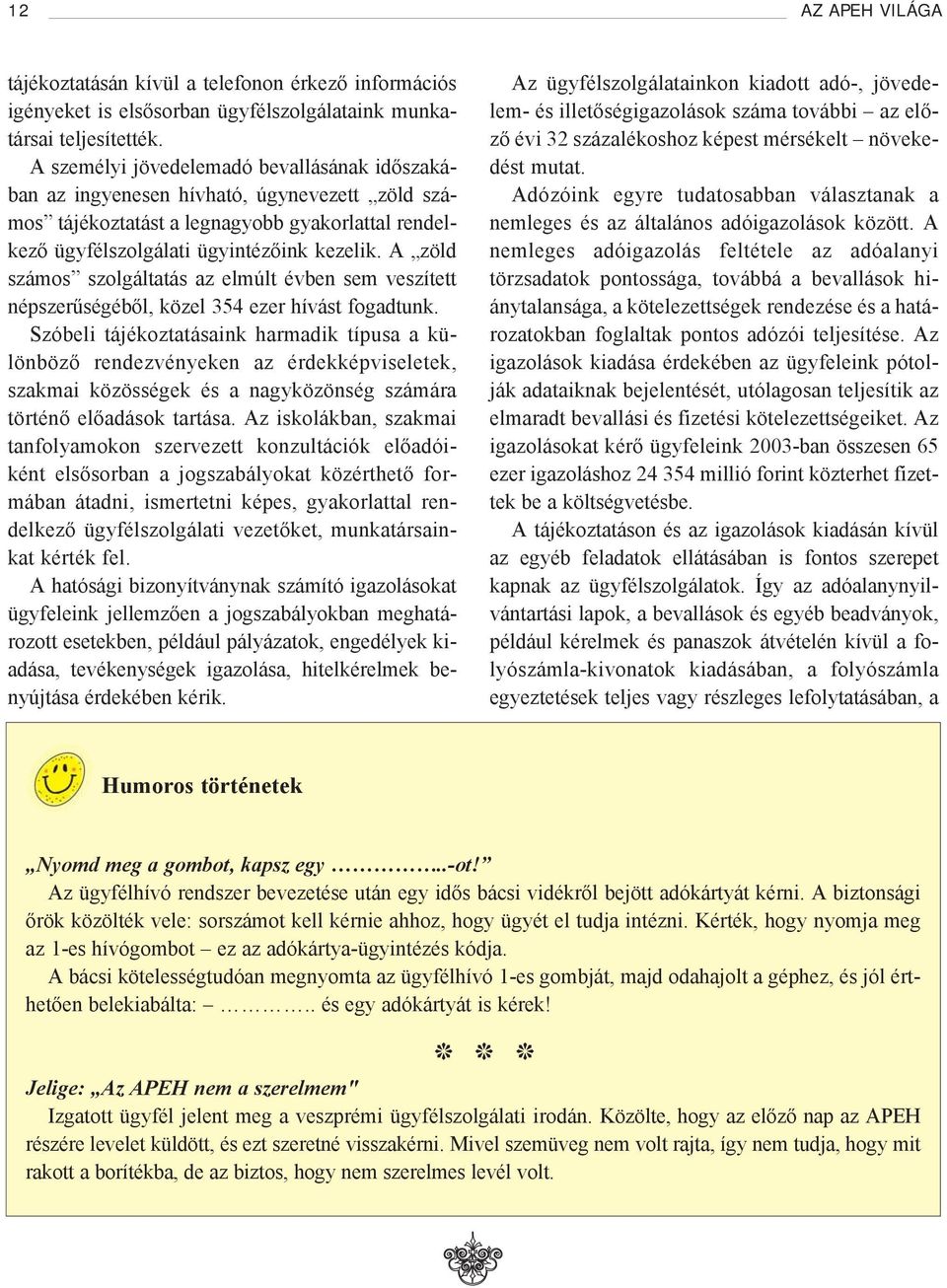 A zöld számos szolgáltatás az elmúlt évben sem veszített népszerűségéből, közel 354 ezer hívást fogadtunk.