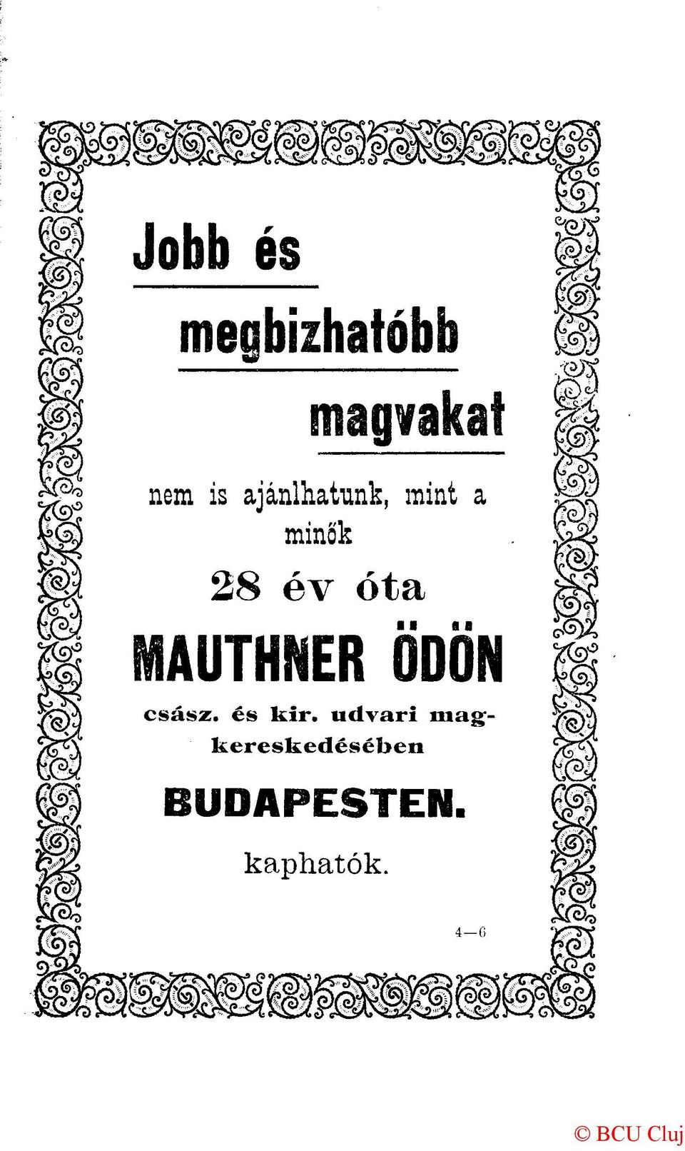 MAUTHNER ÖDÖN csász. és kir.