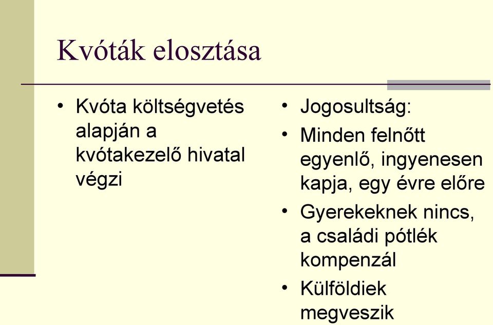 felnőtt egyenlő, ingyenesen kapja, egy évre előre