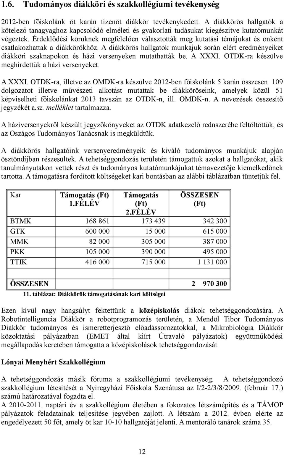 Érdeklıdési körüknek megfelelıen választották meg kutatási témájukat és önként csatlakozhattak a diákkörökhöz.