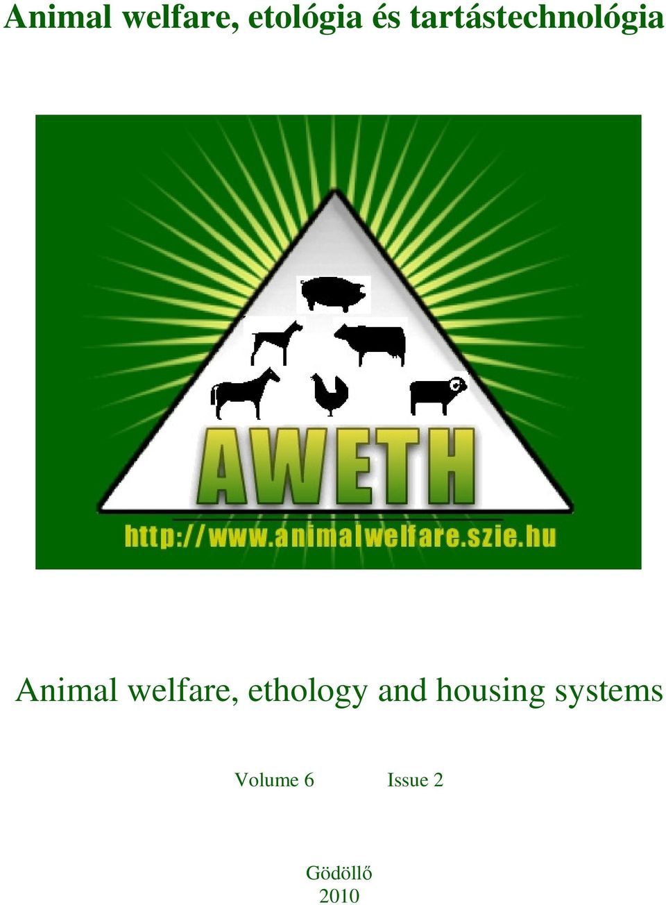 welfare, ethology and housing