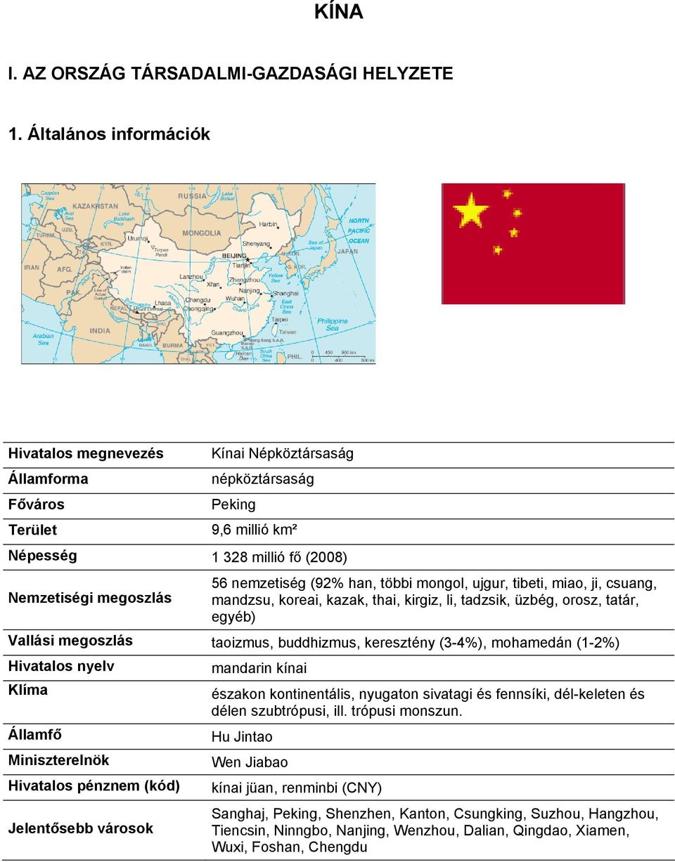 (92% han, többi mongol, ujgur, tibeti, miao, ji, csuang, mandzsu, koreai, kazak, thai, kirgiz, li, tadzsik, üzbég, orosz, tatár, egyéb) Vallási megoszlás taoizmus, buddhizmus, keresztény (3-4%),