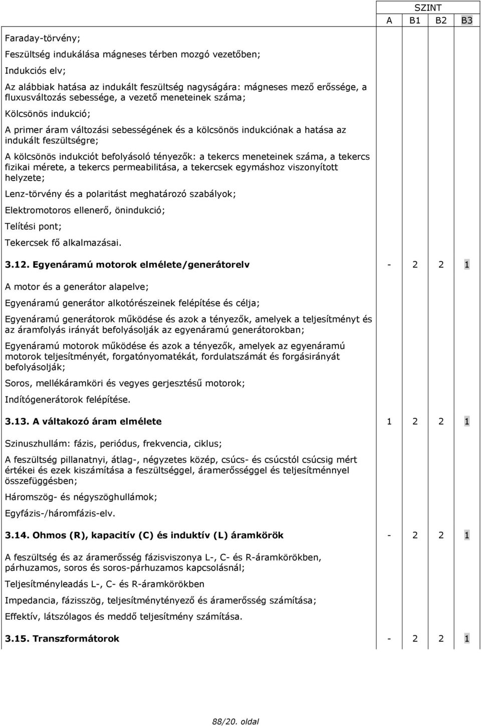 tényezők: a tekercs meneteinek száma, a tekercs fizikai mérete, a tekercs permeabilitása, a tekercsek egymáshoz viszonyított helyzete; Lenz-törvény és a polaritást meghatározó szabályok;