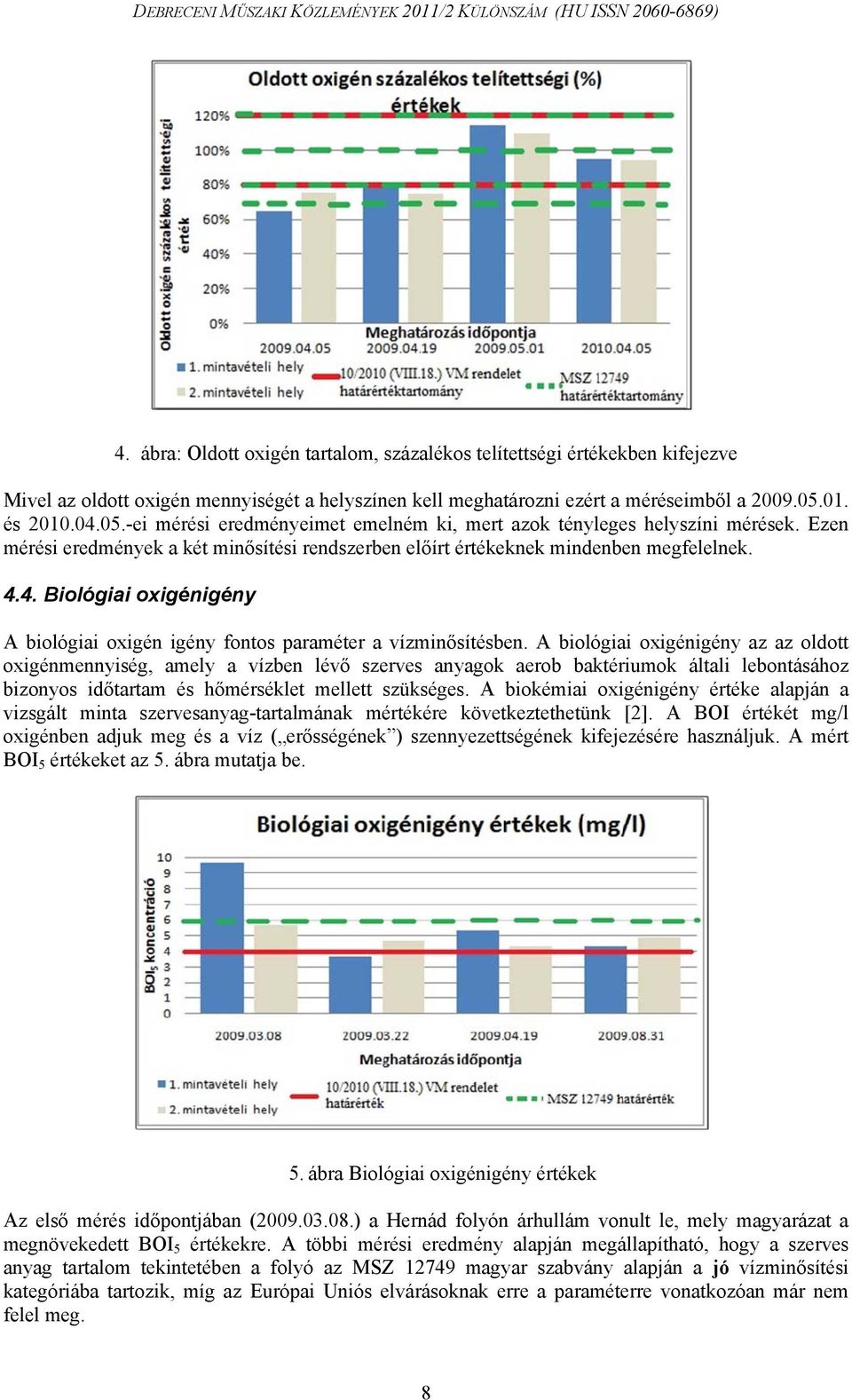 A biológiai oxigénigény az az oldott oxigénmennyiség, amely a vízben lévő szerves anyagok aerob baktériumok általi lebontásához bizonyos időtartam és hőmérséklet mellett szükséges.