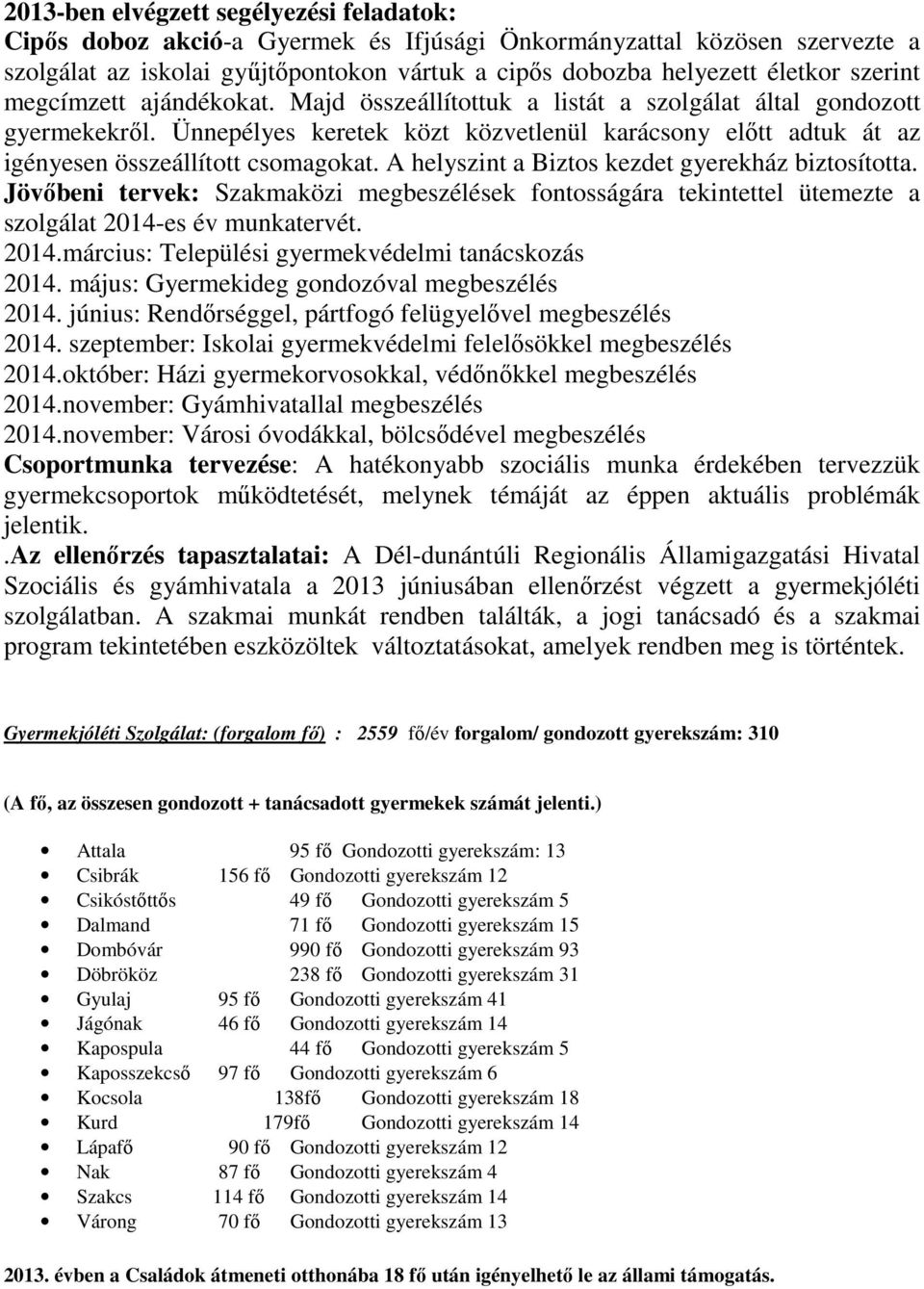 Ünnepélyes keretek közt közvetlenül karácsony előtt adtuk át az igényesen összeállított csomagokat. A helyszint a Biztos kezdet gyerekház biztosította.