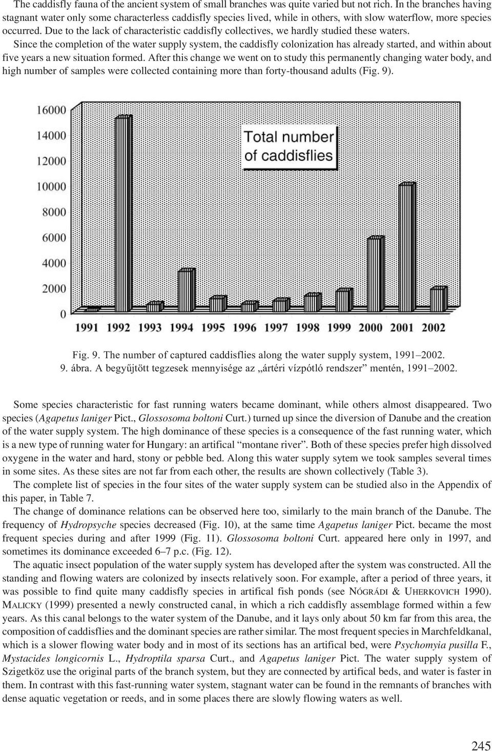 Due to the lack of characteristic caddisfly collectives, we hardly studied these waters.