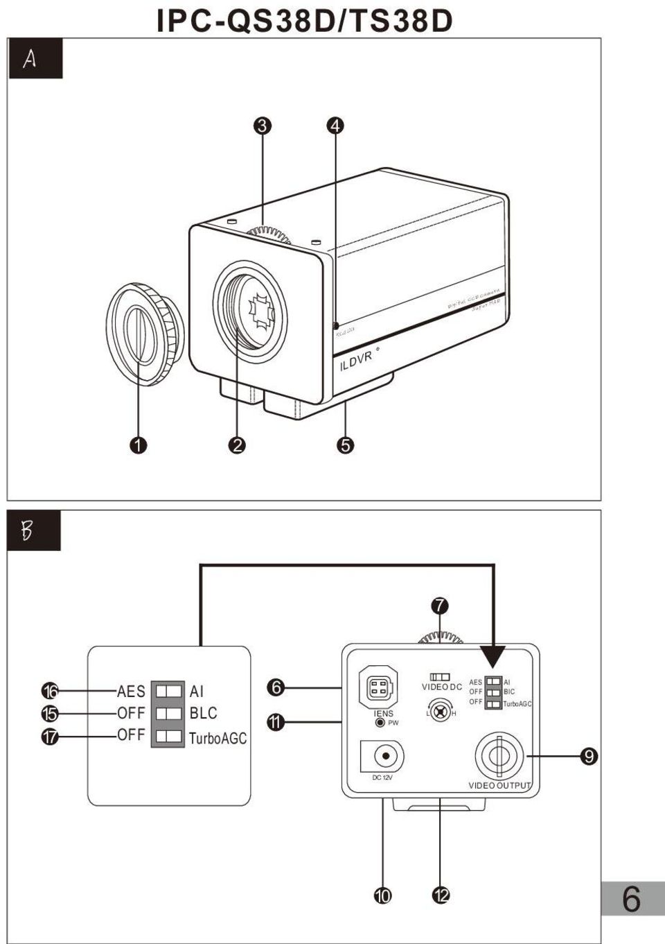 OFF AI BLC TurboAGC 6 11 IENS PW AES VIDEO DC OFF