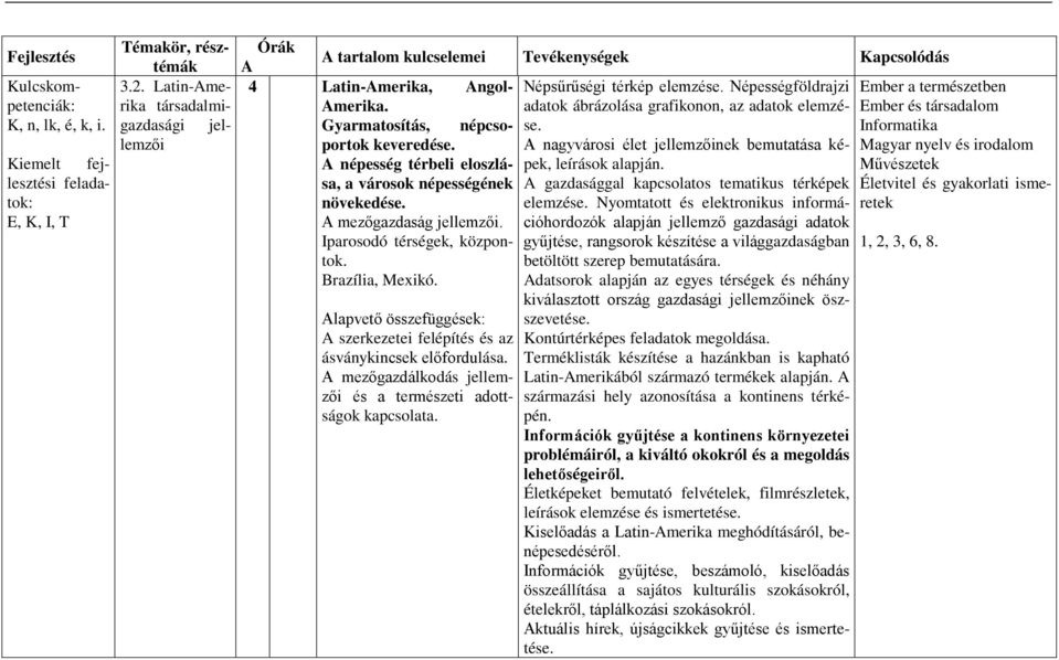 lapvető összefüggések: szerkezetei felépítés és az ásványkincsek előfordulása. mezőgazdálkodás jellemzői és a természeti adottságok kapcsolata. Népsűrűségi térkép elemzése.