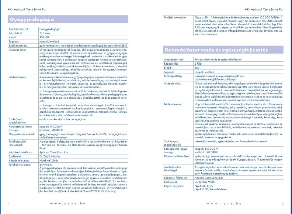 birtokában képesek segítséget nyújtani a fogyatékosok, sérült, akadályozott gyermekeknek, fiataloknak és felnőtteknek képességeik fejlesztéséhez, funkciózavaraik korrekciójához, ill.