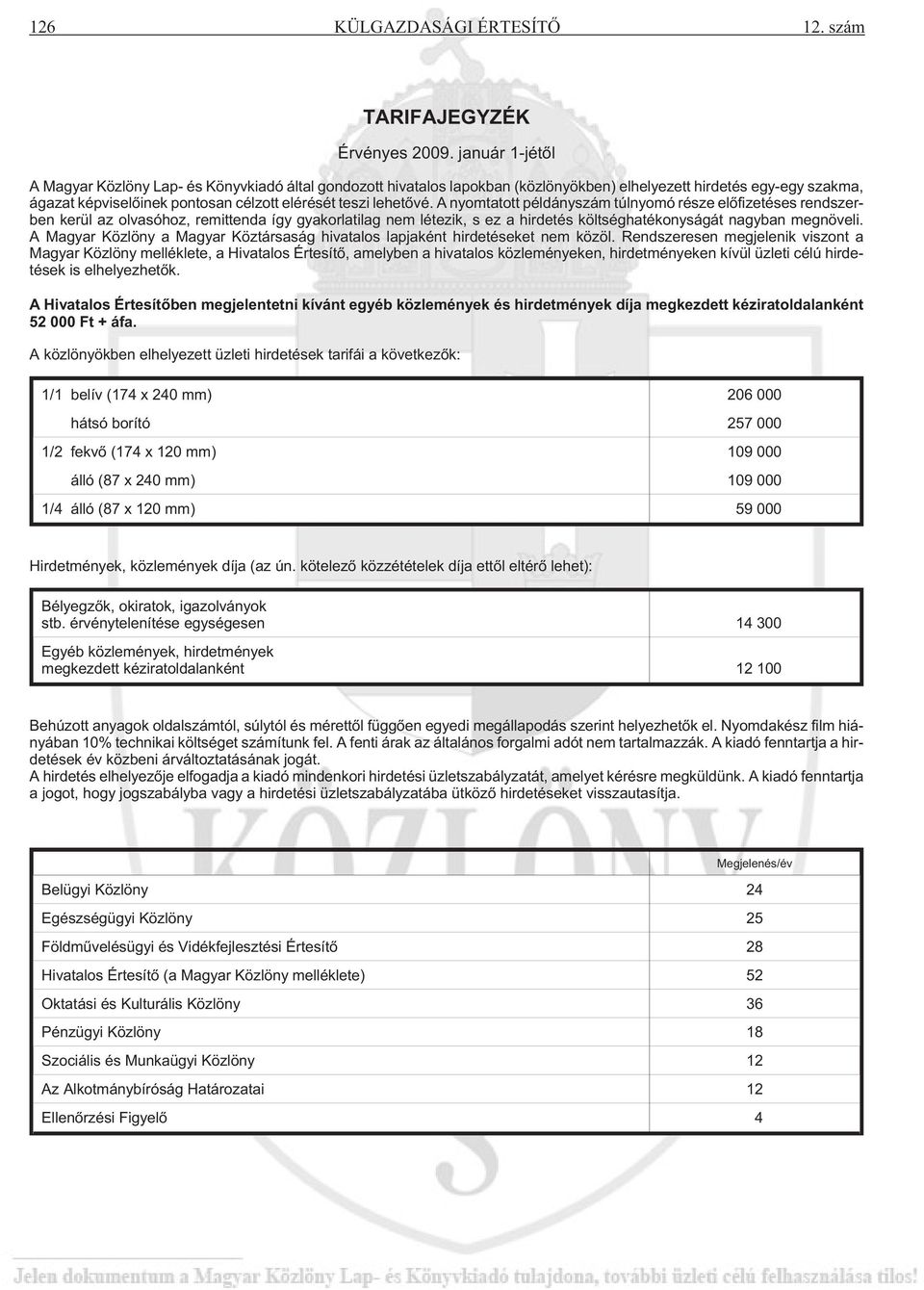 A nyomtatott példányszám túlnyomó része elõfizetéses rendszerben kerül az olvasóhoz, remittenda így gyakorlatilag nem létezik, s ez a hirdetés költséghatékonyságát nagyban megnöveli.