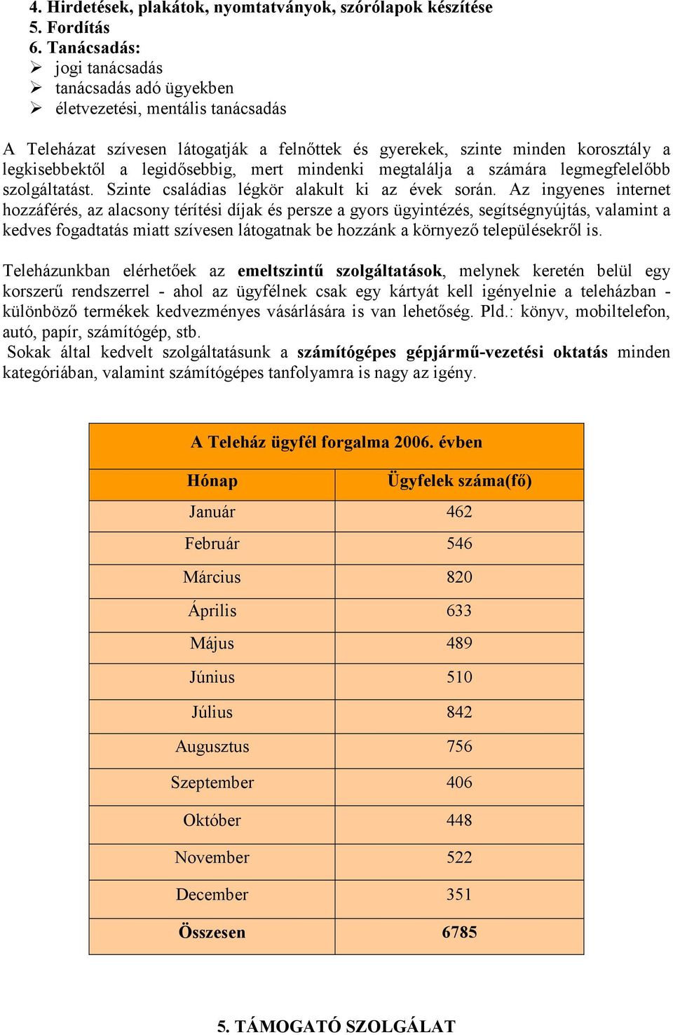 legidısebbig, mert mindenki megtalálja a számára legmegfelelıbb szolgáltatást. Szinte családias légkör alakult ki az évek során.