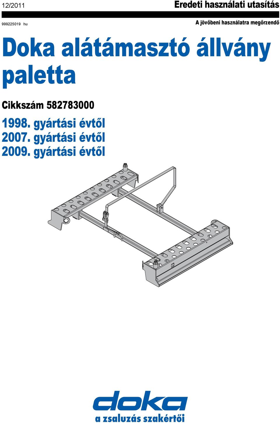 állvány paletta ikkszám 582783000 1998.