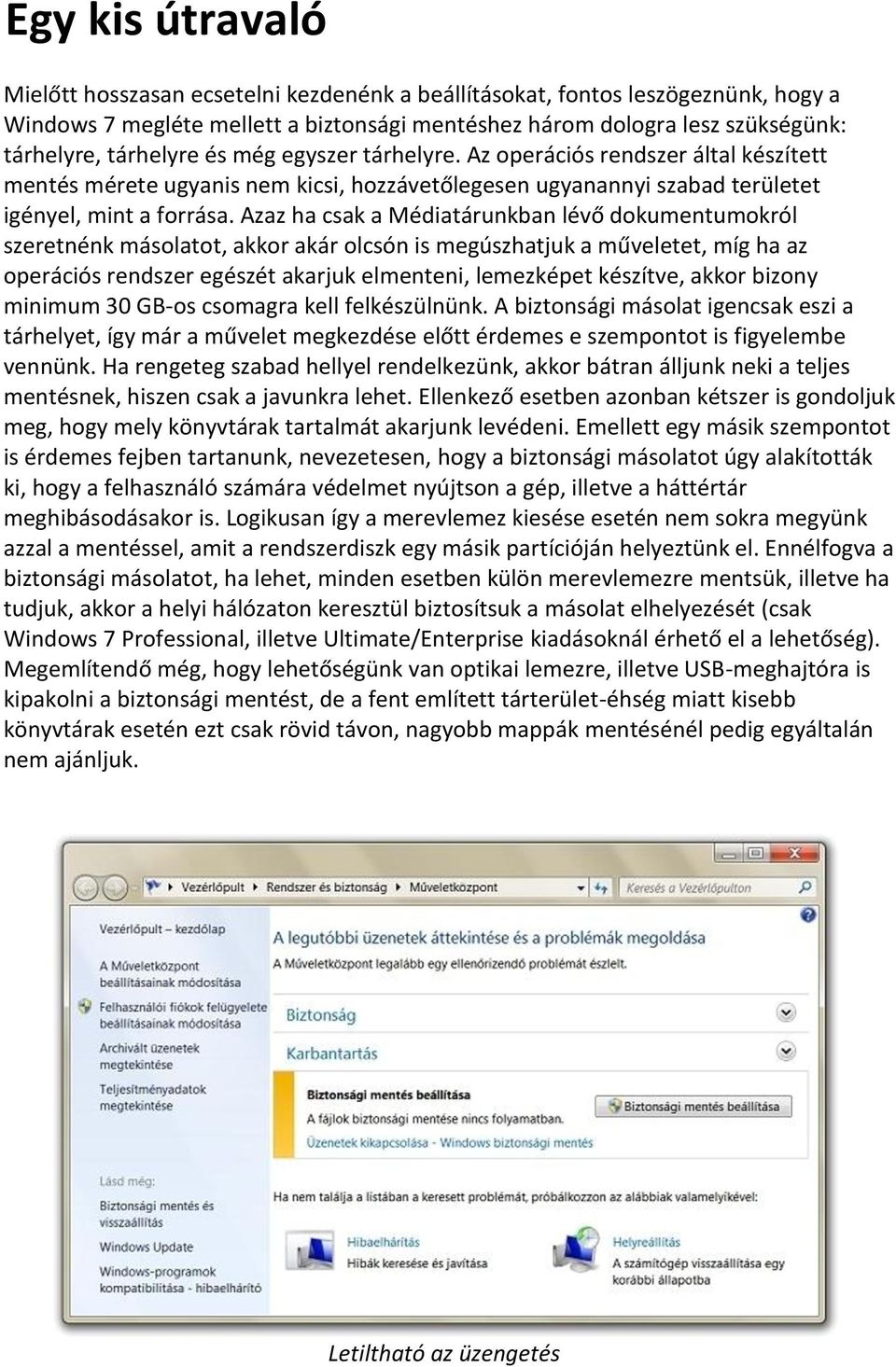 Azaz ha csak a Médiatárunkban lévő dokumentumokról szeretnénk másolatot, akkor akár olcsón is megúszhatjuk a műveletet, míg ha az operációs rendszer egészét akarjuk elmenteni, lemezképet készítve,