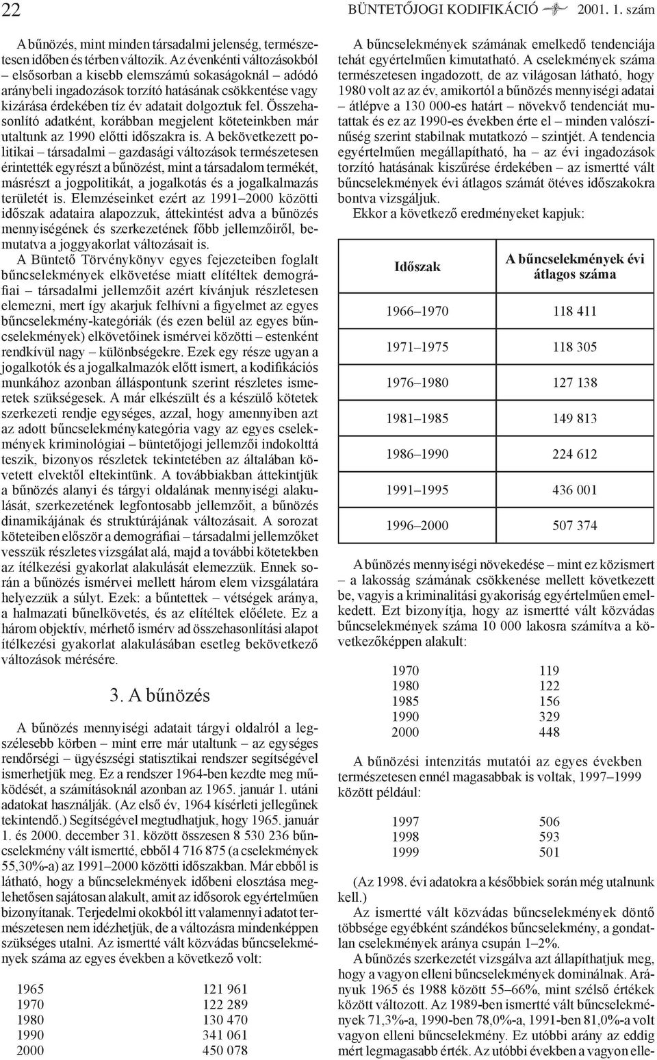 Összehasonlító adatként, korábban megjelent köteteinkben már utaltunk az 1990 előtti időszakra is.