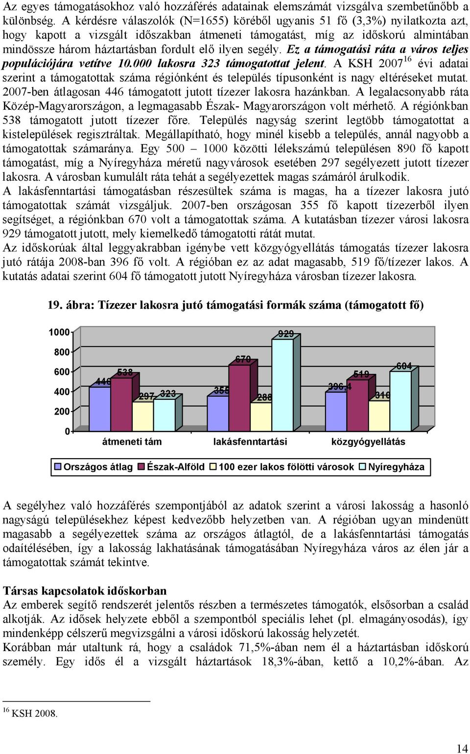 ilyen segély. Ez a támogatási ráta a város teljes populációjára vetítve 1. lakosra 323 támogatottat jelent.