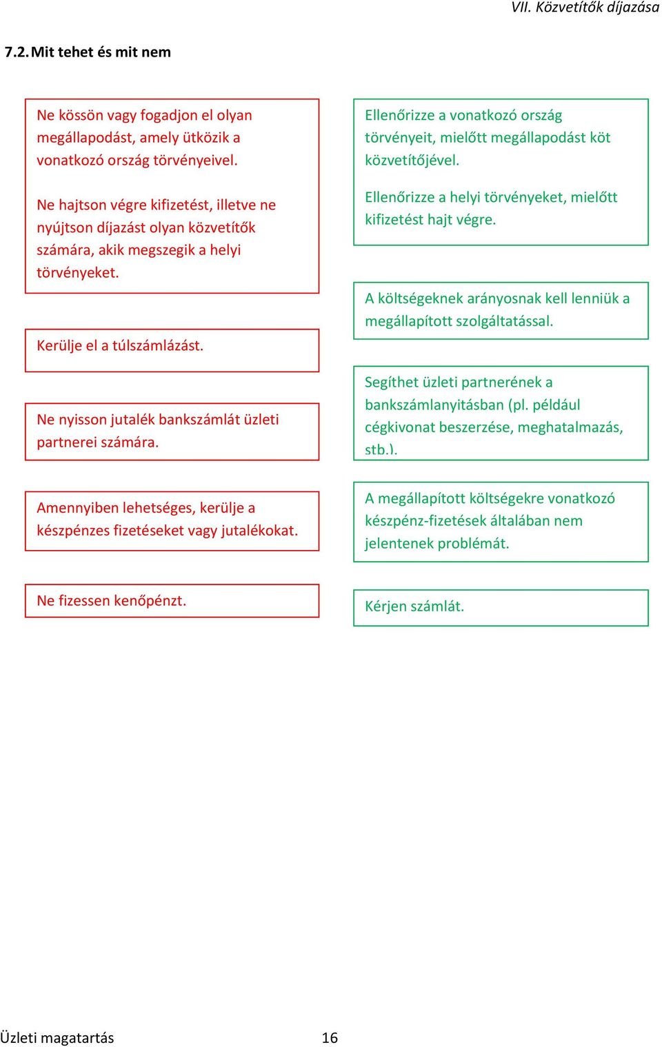 Ne nyisson jutalék bankszámlát üzleti partnerei számára. Ellenőrizze a vonatkozó ország törvényeit, mielőtt megállapodást köt közvetítőjével.