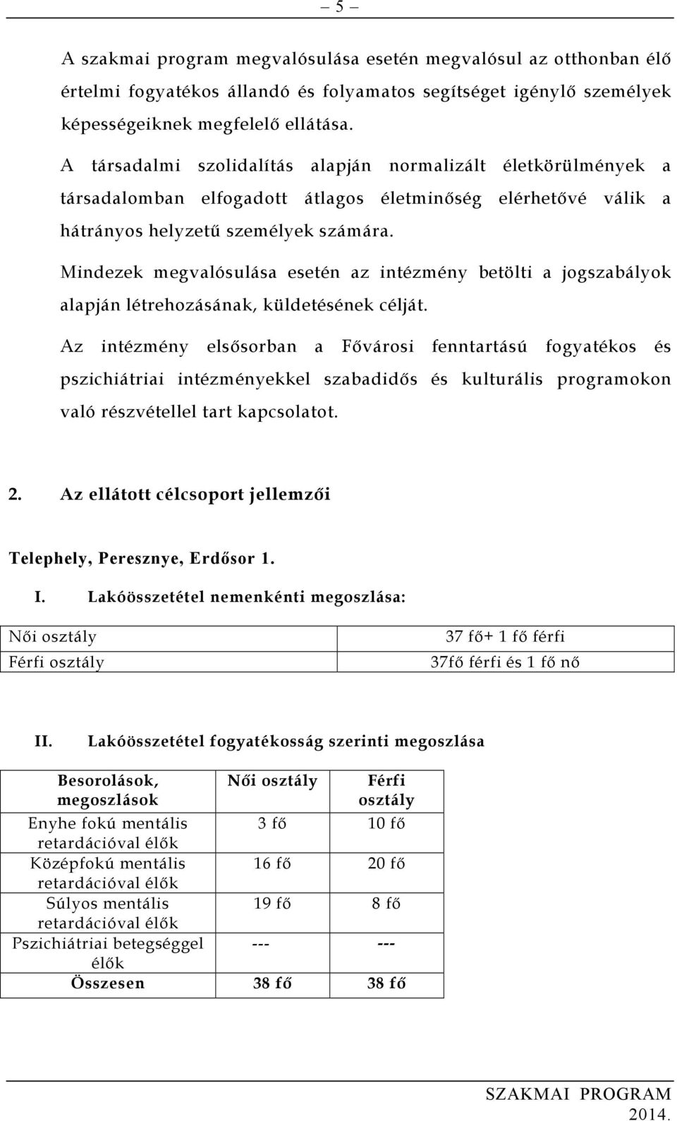 Mindezek megvalósulása esetén az intézmény betölti a jogszabályok alapján létrehozásának, küldetésének célját.