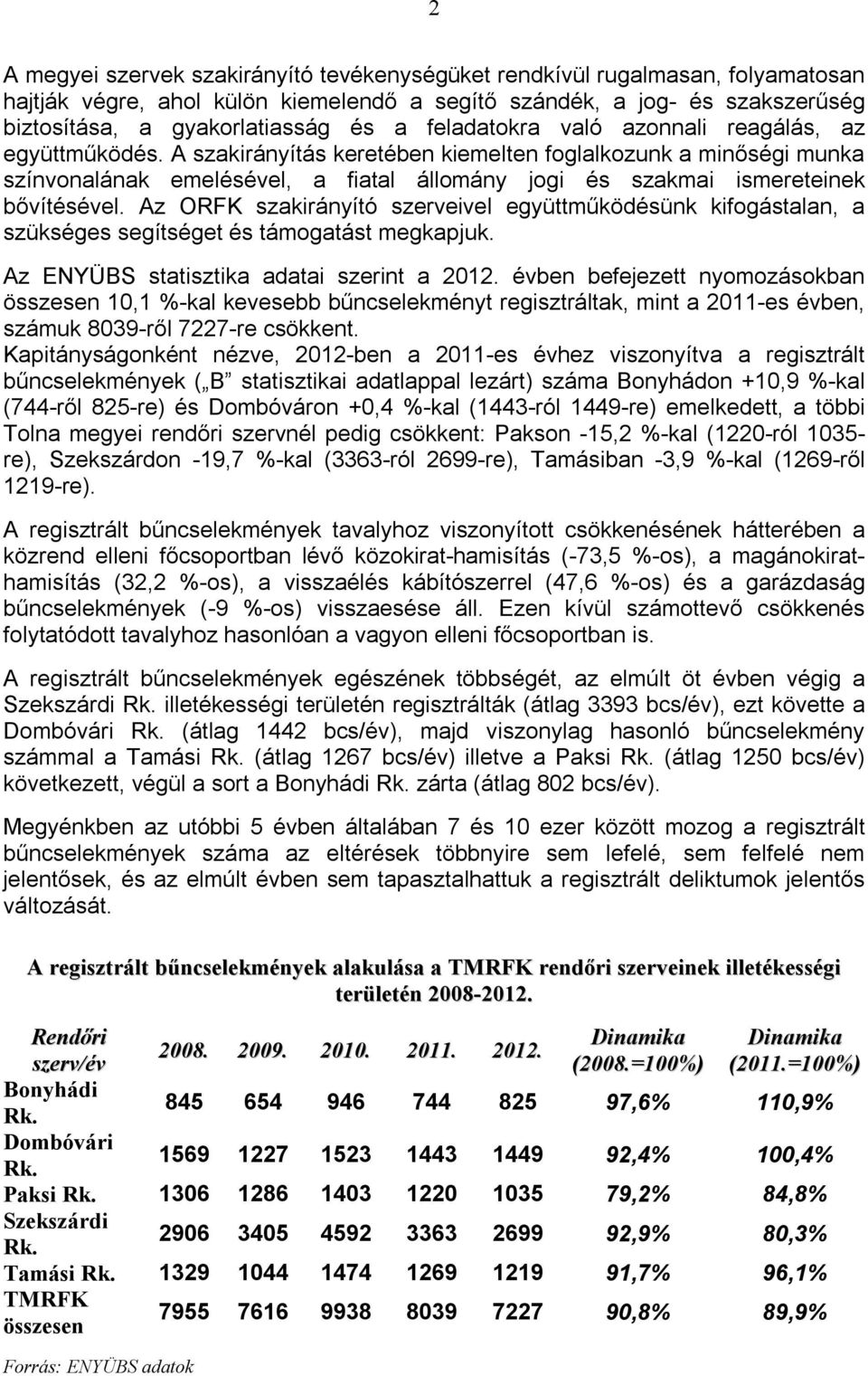 A szakirányítás keretében kiemelten foglalkozunk a minőségi munka színvonalának emelésével, a fiatal állomány jogi és szakmai ismereteinek bővítésével.