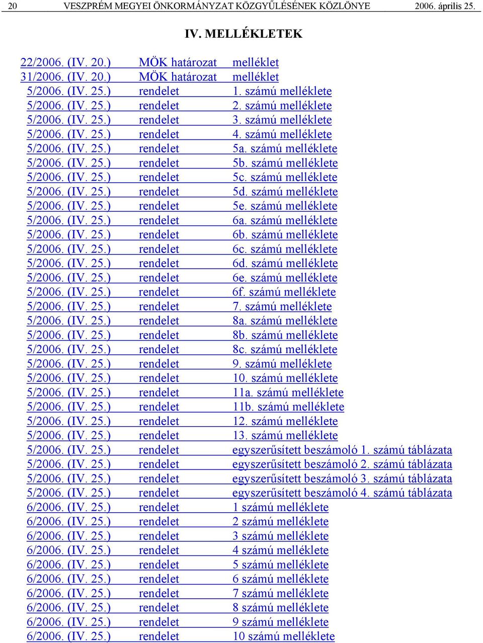 számú melléklete 5/2006. (IV. 25.) rendelet 5b. számú melléklete 5/2006. (IV. 25.) rendelet 5c. számú melléklete 5/2006. (IV. 25.) rendelet 5d. számú melléklete 5/2006. (IV. 25.) rendelet 5e.