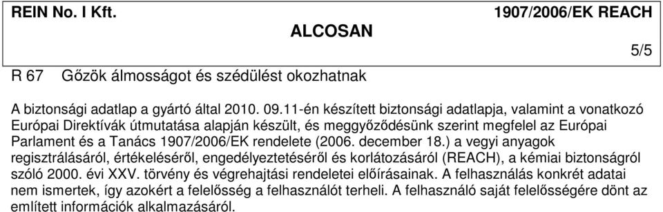 Tanács 1907/2006/EK rendelete (2006. december 18.