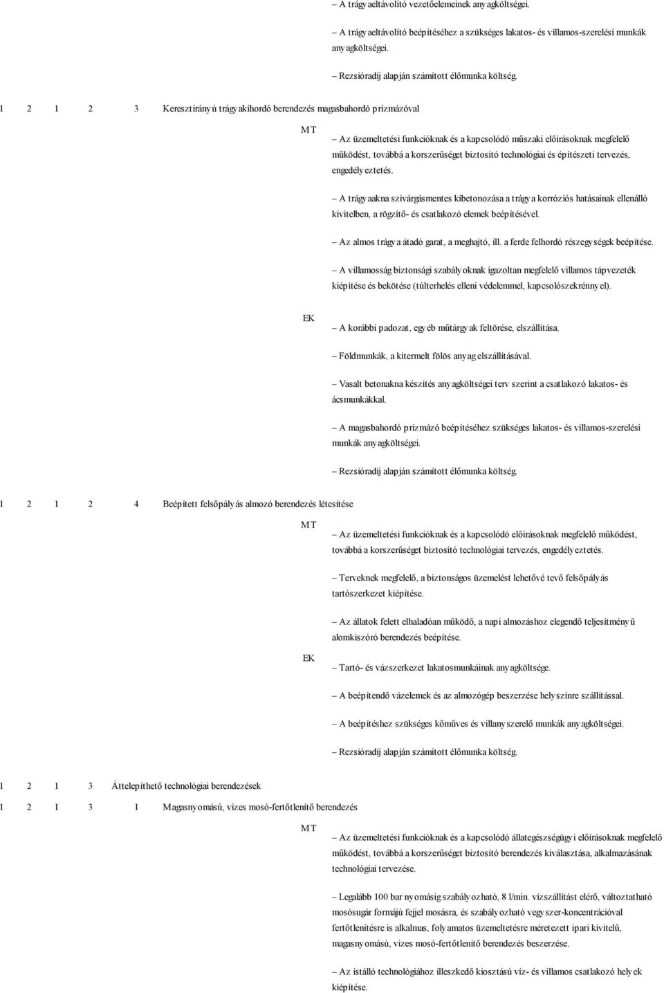 technológiai és építészeti tervezés, engedélyeztetés. A trágyaakna szivárgásmentes kibetonozása a trágya korróziós hatásainak ellenálló kivitelben, a rögzítő- és csatlakozó elemek beépítésével.