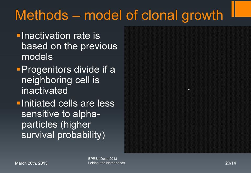 nactvated Intated cells are less senstve to alphapartcles