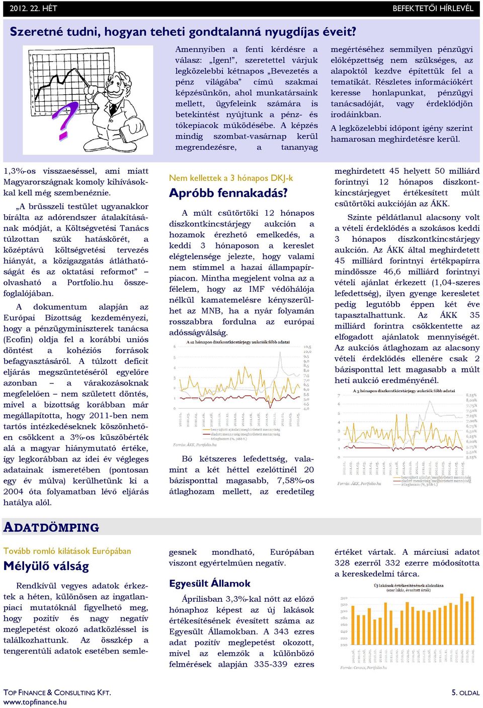 A képzés mindig szombat-vasárnap kerül megrendezésre, a tananyag megértéséhez semmilyen pénzügyi elıképzettség nem szükséges, az alapoktól kezdve építettük fel a tematikát.