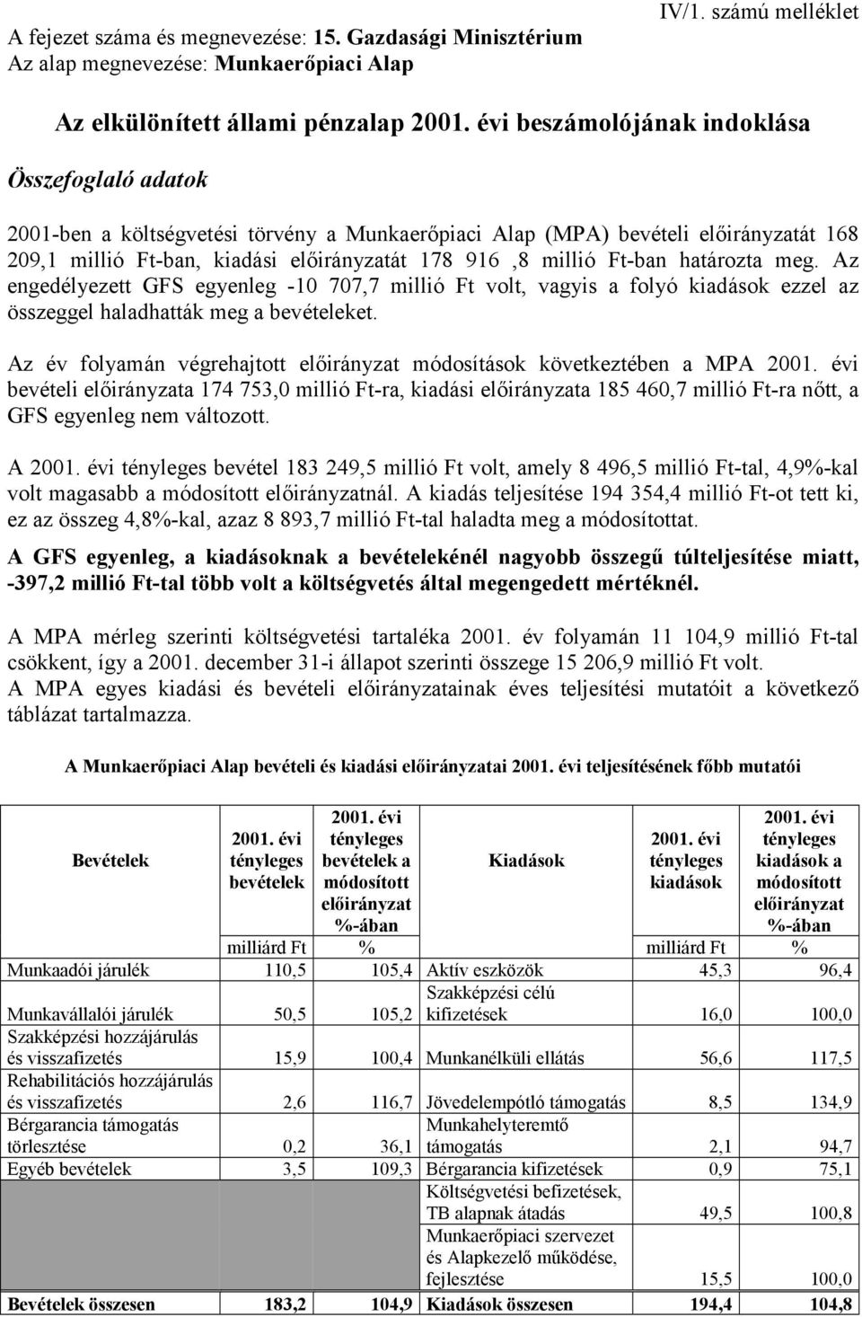 Ft-ban határozta meg. Az engedélyezett GFS egyenleg -10 707,7 millió Ft volt, vagyis a folyó kiadások ezzel az összeggel haladhatták meg a bevételeket.