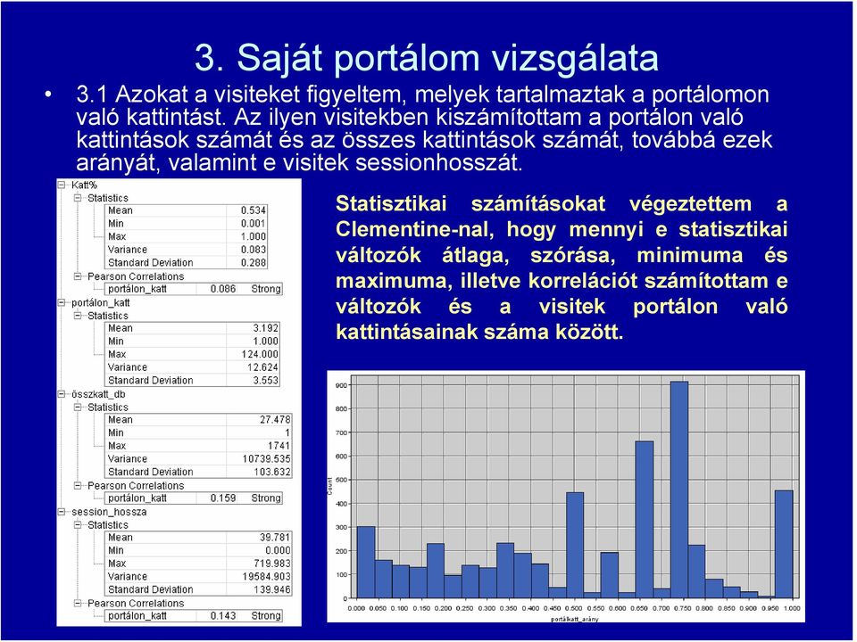 valamint e visitek sessionhosszát.