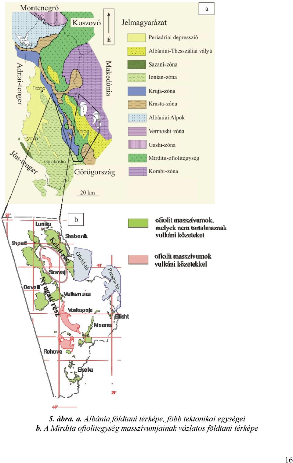 tektonikai egységei b.