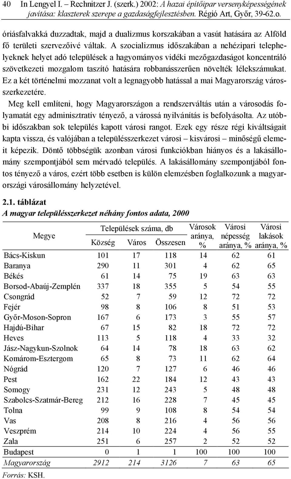 A szocializmus időszakában a nehézipari telephelyeknek helyet adó települések a hagyományos vidéki mezőgazdaságot koncentráló szövetkezeti mozgalom taszító hatására robbanásszerűen növelték