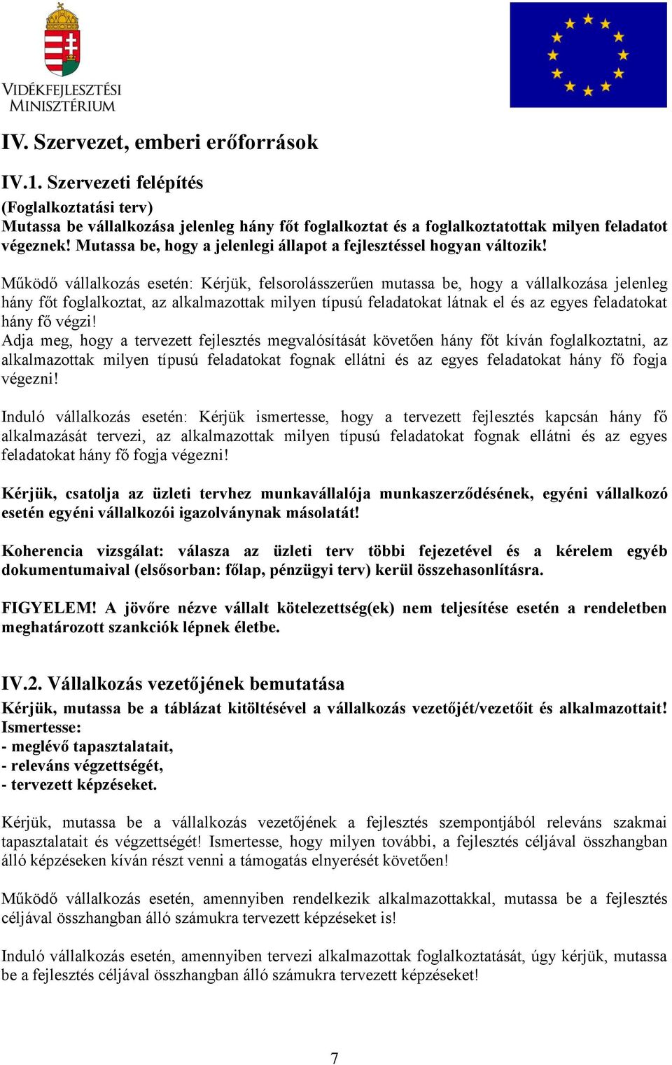 Működő vállalkozás esetén: Kérjük, felsorolásszerűen mutassa be, hogy a vállalkozása jelenleg hány főt foglalkoztat, az alkalmazottak milyen típusú feladatokat látnak el és az egyes feladatokat hány