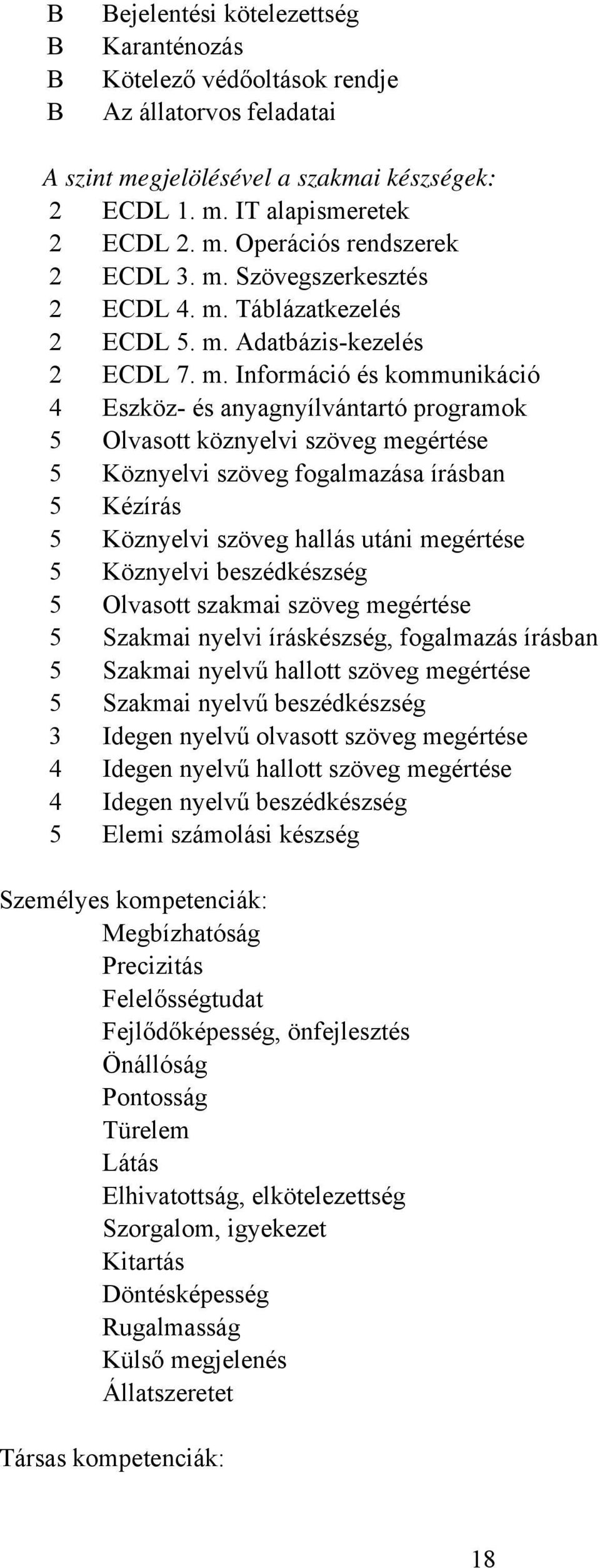Táblázatkezelés 2 ECDL 5. m.