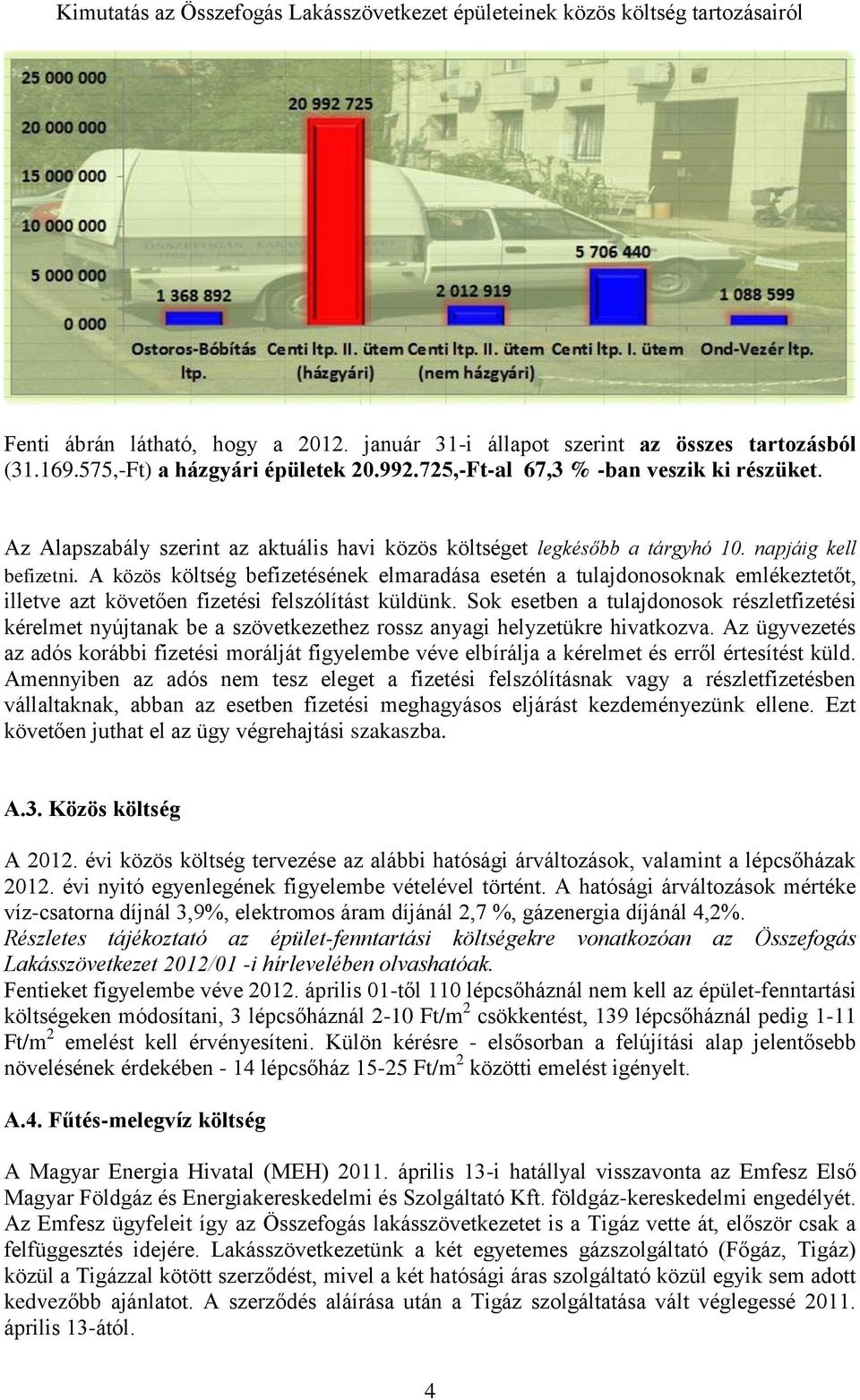 A közös költség befizetésének elmaradása esetén a tulajdonosoknak emlékeztetőt, illetve azt követően fizetési felszólítást küldünk.