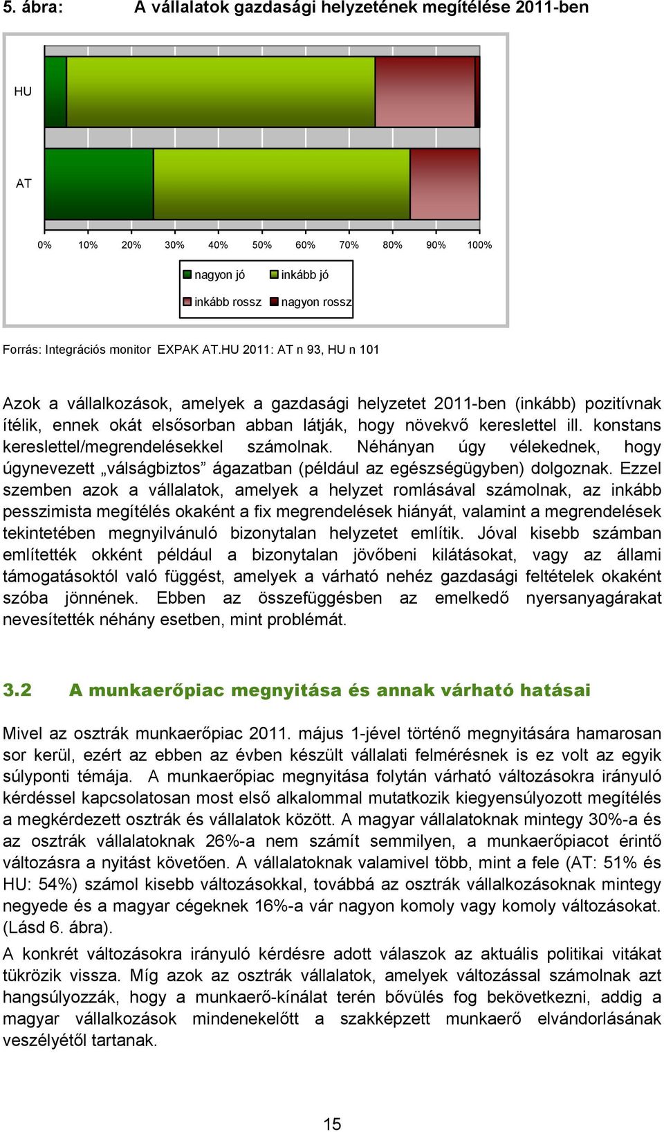 konstans kereslettel/megrendelésekkel számolnak. Néhányan úgy vélekednek, hogy úgynevezett válságbiztos ágazatban (például az egészségügyben) dolgoznak.