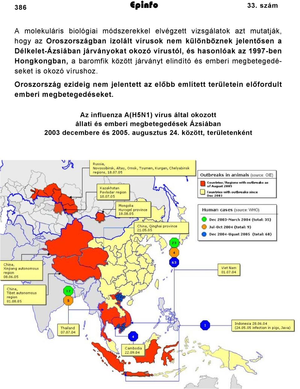 jelentősen a Délkelet-Ázsiában járványokat okozó vírustól, és hasonlóak az 997-ben Hongkongban, a baromfik között járványt elindító és emberi