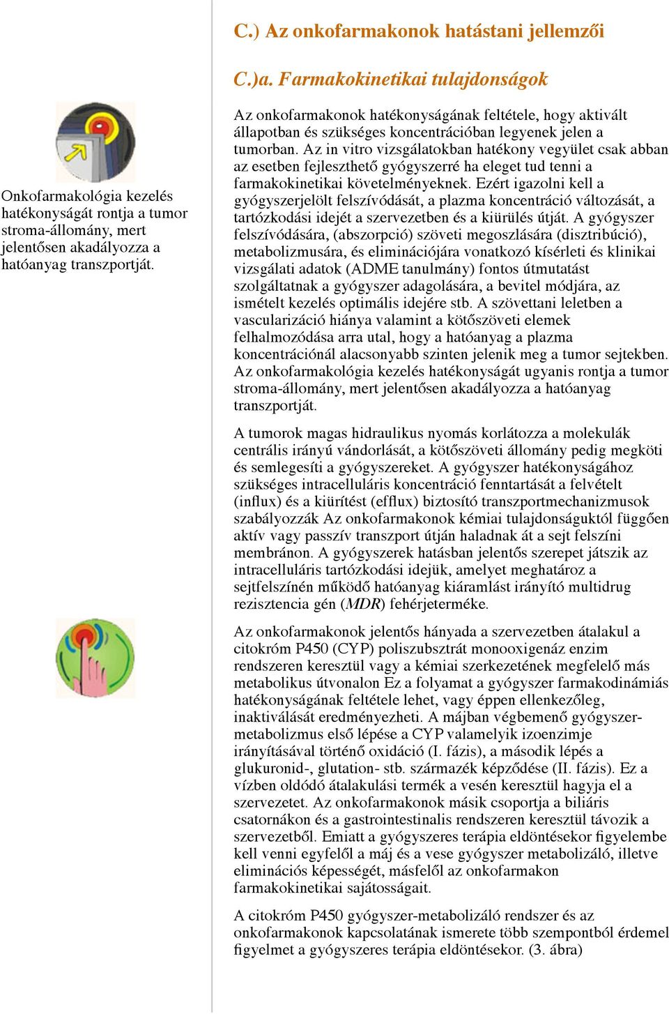 Az onkofarmakonok hatékonyságának feltétele, hogy aktivált állapotban és szükséges koncentrációban legyenek jelen a tumorban.