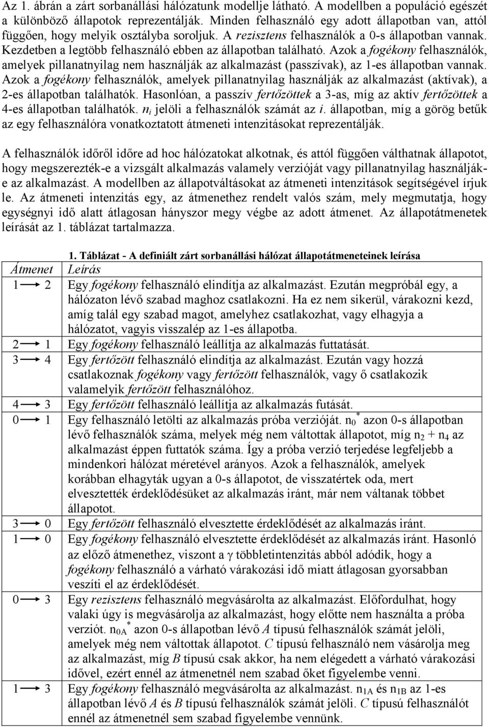 Kezdetben a legtöbb felhasználó ebben az állapotban található. Azok a fogékony felhasználók, amelyek pillanatnyilag nem használják az alkalmazást (passzívak), az 1-es állapotban vannak.