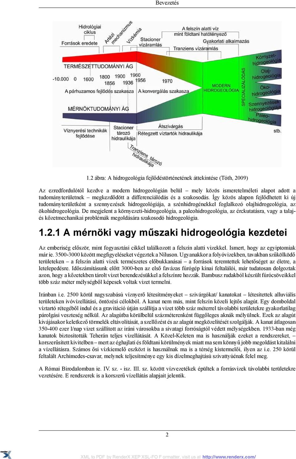 a differenciálódás és a szakosodás. Így közös alapon fejlődhetett ki új tudományterületként a szennyezések hidrogeológiája, a szénhidrogénekkel foglalkozó olajhidrogeológia, az ökohidrogeológia.