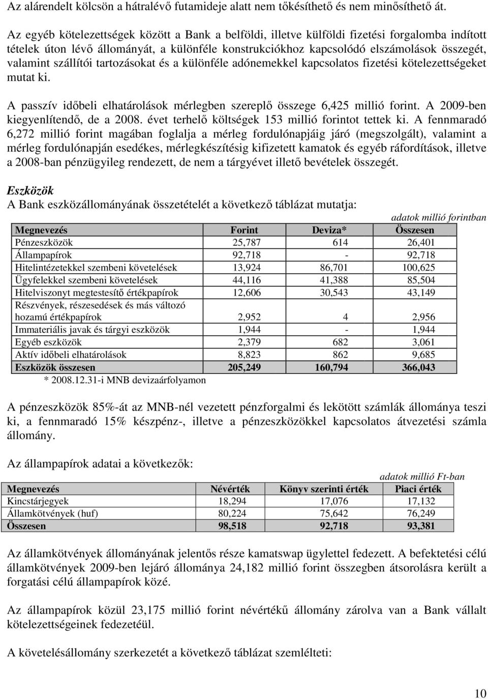 szállítói tartozásokat és a különféle adónemekkel kapcsolatos fizetési kötelezettségeket mutat ki. A passzív időbeli elhatárolások mérlegben szereplő összege 6,425 millió forint.