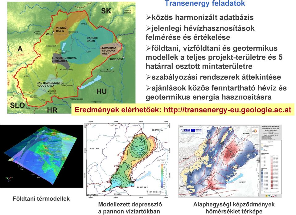 rendszerek áttekintése ajánlások közös fenntartható hévíz és geotermikus energia hasznosításra Eredmények elérhetőek: