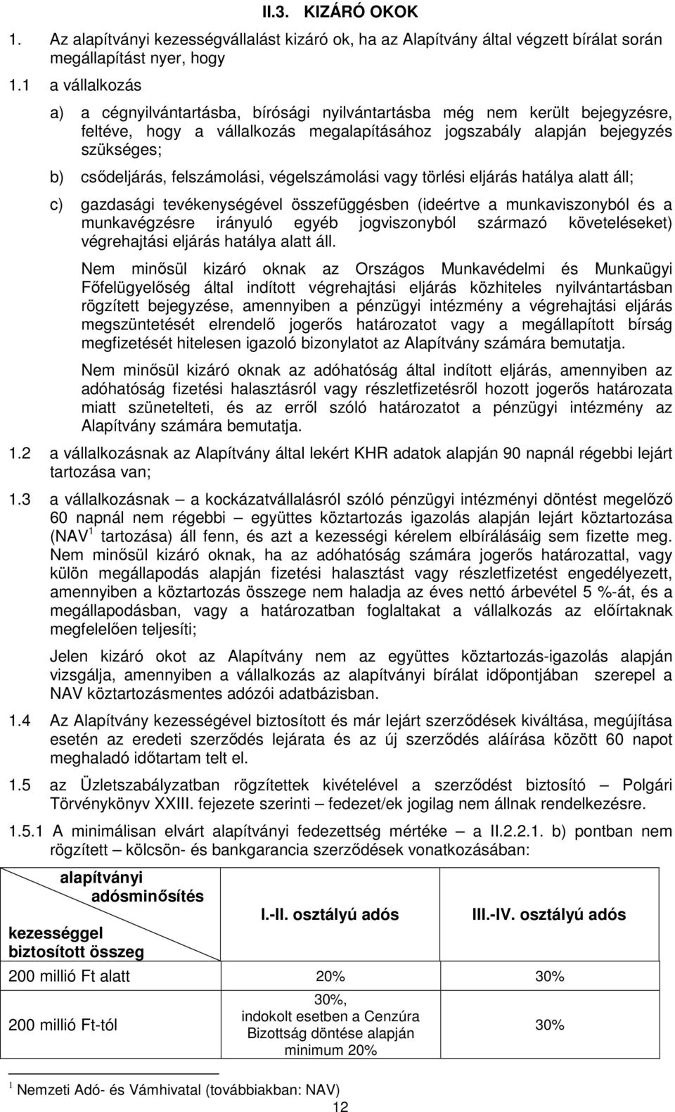 felszámolási, végelszámolási vagy törlési eljárás hatálya alatt áll; c) gazdasági tevékenységével összefüggésben (ideértve a munkaviszonyból és a munkavégzésre irányuló egyéb jogviszonyból származó