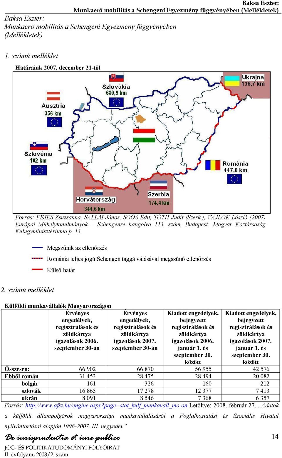 Megszűnik az ellenőrzés Románia teljes jogú Schengen taggá válásával megszűnő ellenőrzés Külső határ 2.