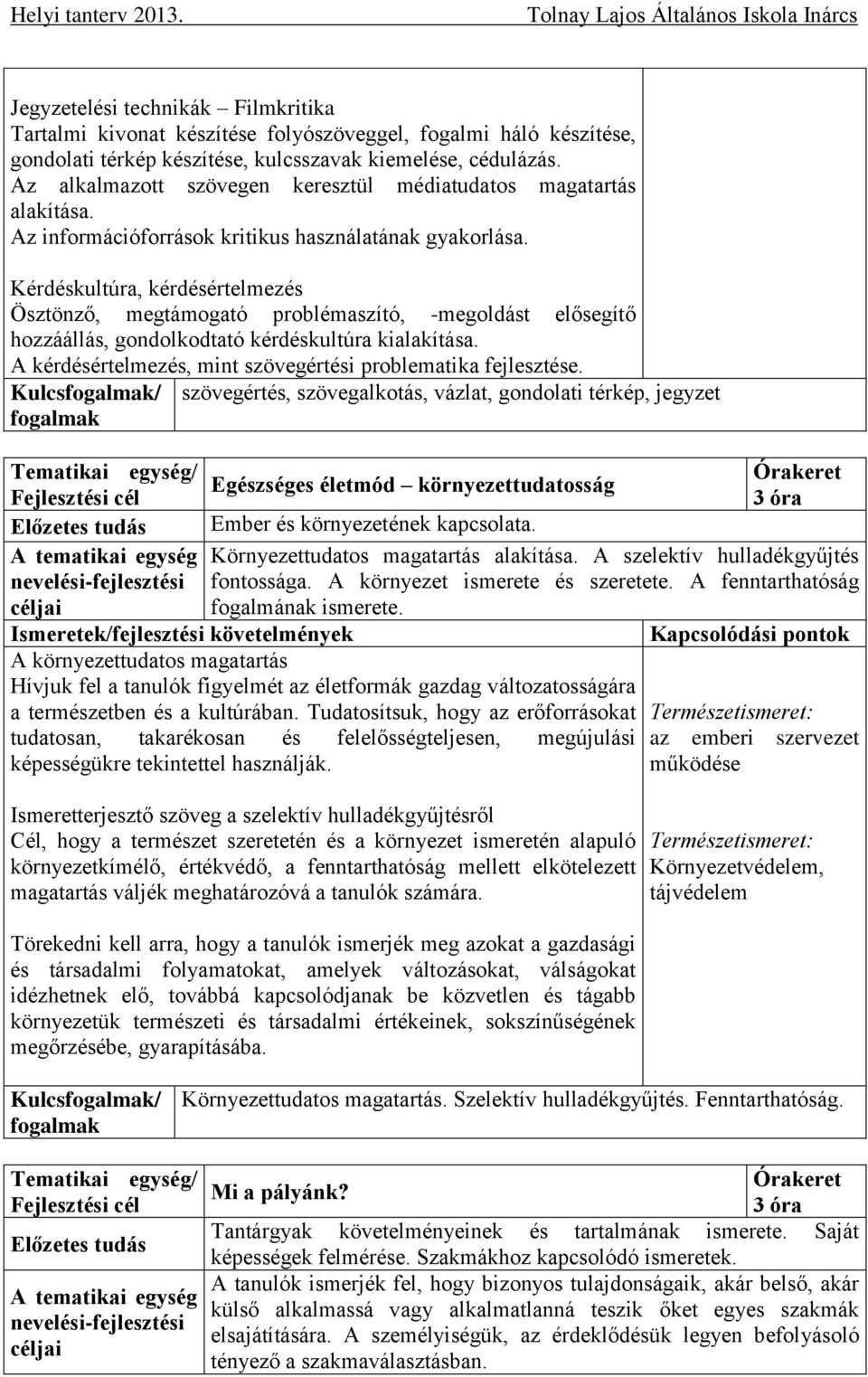 Kérdéskultúra, kérdésértelmezés Ösztönző, megtámogató problémaszító, -megoldást elősegítő hozzáállás, gondolkodtató kérdéskultúra kialakítása.