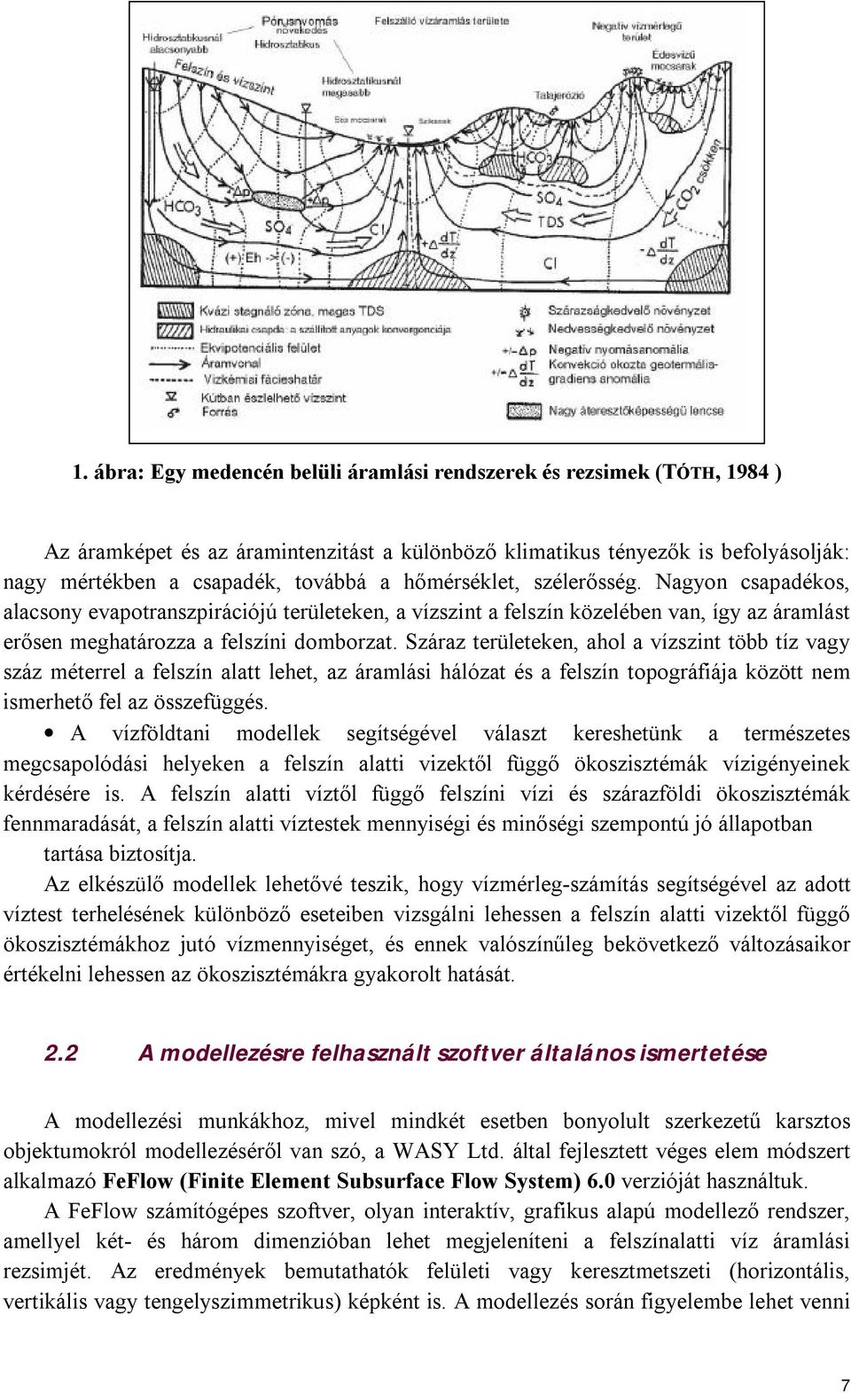 Száraz területeken, ahol a vízszint több tíz vagy száz méterrel a felszín alatt lehet, az áramlási hálózat és a felszín topográfiája között nem ismerhető fel az összefüggés.