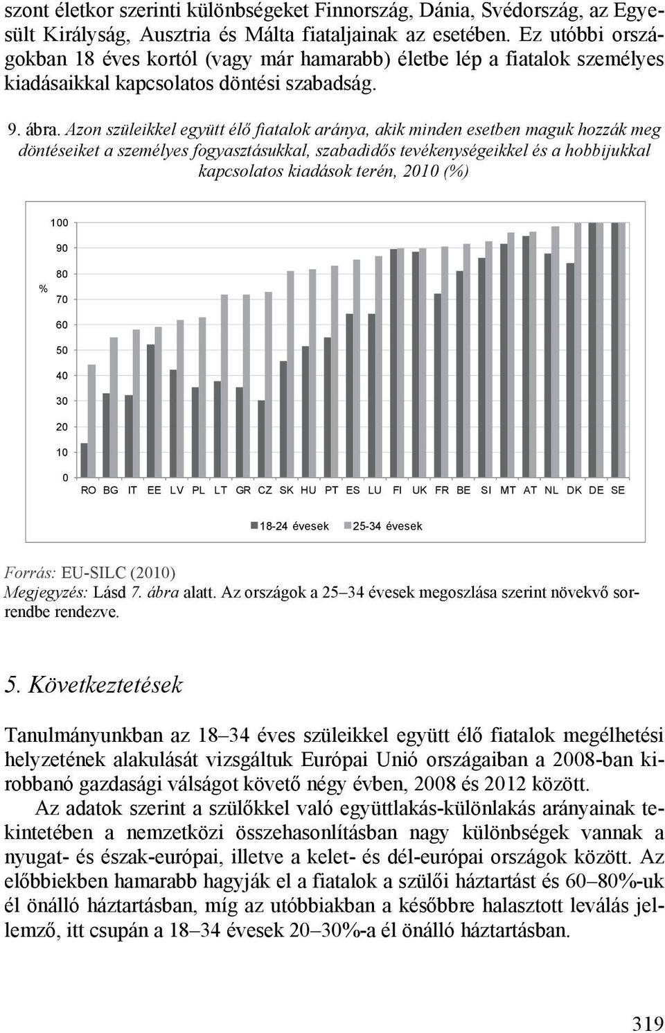 Azon szüleikkel együtt élő fiatalok aránya, akik minden esetben maguk hozzák meg döntéseiket a személyes fogyasztásukkal, szabadidős tevékenységeikkel és a hobbijukkal kapcsolatos kiadások terén,