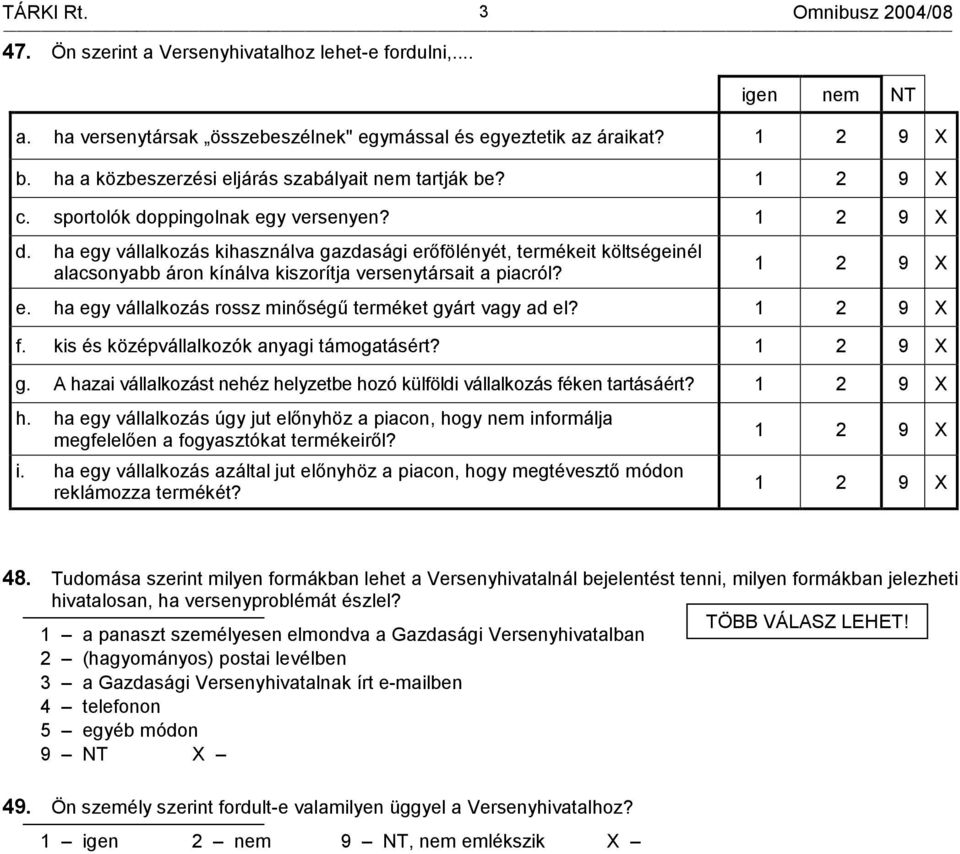 ppingolnak egy versenyen? d. ha egy vállalkozás kihasználva gazdasági erőfölényét, termékeit költségeinél alacsonyabb áron kínálva kiszorítja versenytársait a piacról? e. ha egy vállalkozás rossz minőségű terméket gyárt vagy ad el?